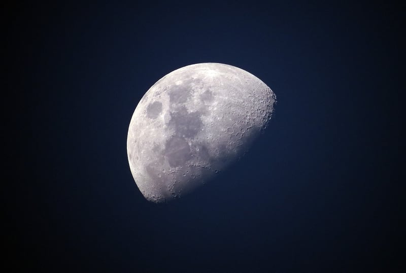 Celestial Veil with Moon Accents